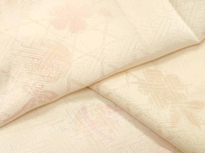 平和屋着物●長襦袢　袷　鈴舞桜文　暈し染め　やまと誂製　正絹　逸品　CABM5083gh