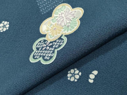 平和屋着物●上質な小紋　舞花文　正絹　逸品　CABM5099gh