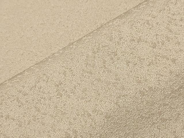 平和屋着物●上質な色無地　霞地紋　枯色　正絹　逸品　未使用　CABM5106gh