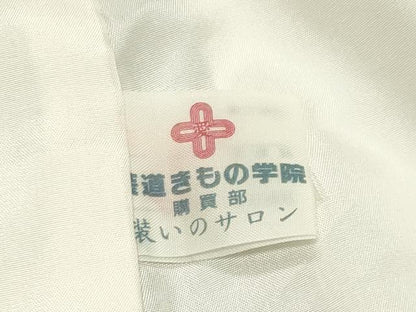 平和屋着物●上質な小紋　格子柄　正絹　逸品　CABM5117gh