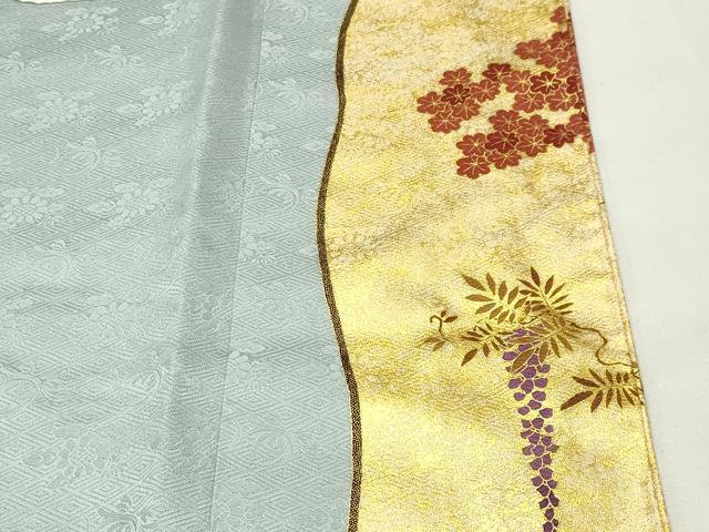 平和屋着物●松尾光琳　色留袖　刺繍　花車文　金彩　正絹　逸品　CABM5122gh