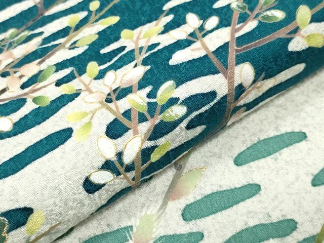 平和屋着物●訪問着　草木文　暈し染め　金彩　正絹　逸品　CABM5123gh