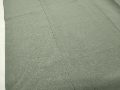 平和屋着物●上質な色無地　青白橡色　正絹　逸品　CABM5135gh