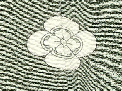 平和屋着物●上質な色無地　青白橡色　正絹　逸品　CABM5135gh