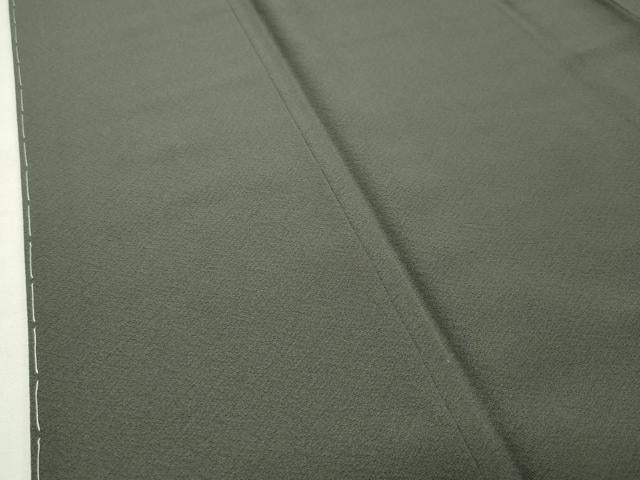 平和屋着物●上質な色無地　藍媚茶色　正絹　逸品　未使用　CABM5138gh