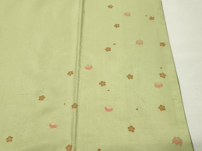 平和屋着物●創業140年　小糸染芸の四代目　小糸敏夫　訪問着　紬地　刺繍　萩文　暈し染め　正絹　逸品　CABM5140gh