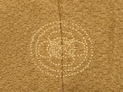 平和屋着物●上質な色無地　作家物　萬葉染　狐色　正絹　逸品　CABM5141gh