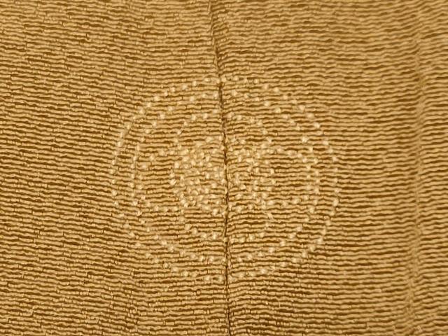 平和屋着物●上質な色無地　作家物　萬葉染　狐色　正絹　逸品　CABM5141gh