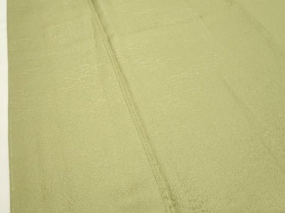 平和屋着物●上質な色無地　抹茶色　正絹　逸品　未使用　CABM5143gh