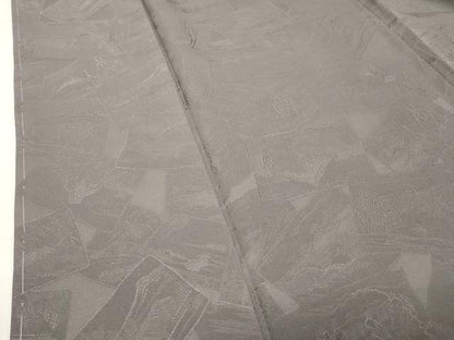 平和屋着物●上質な色無地　色紙重ね風景地紋　鳩羽鼠色　正絹　逸品　未使用　CABM5144gh
