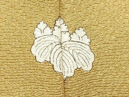 平和屋着物●上質な色無地　玉蜀黍色　正絹　逸品　CABM5156gh