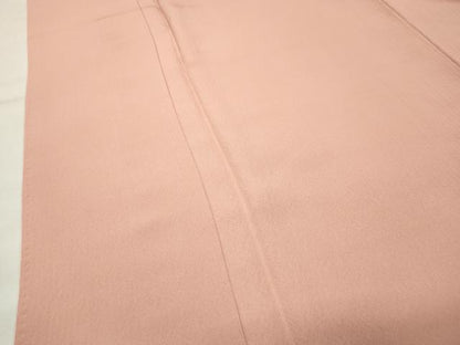 平和屋着物●上質な色無地　一斤染色　正絹　逸品　CABM5170gh