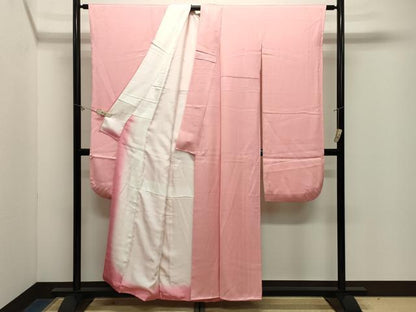 平和屋着物●豪華振袖　色無地　霰地紋　虹色　正絹　逸品　CABM5171gh