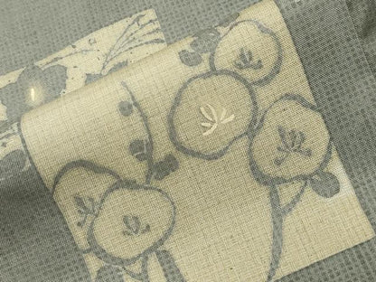 平和屋着物●本場縞大島紬　訪問着　染大島　刺繍　色紙重ね花文　正絹　逸品　CABM5209gh
