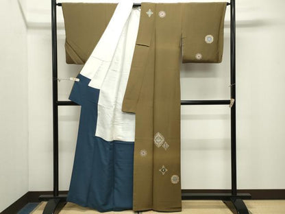 平和屋着物●訪問着　正倉院花唐草文　金銀彩　正絹　逸品　CABM5219gh