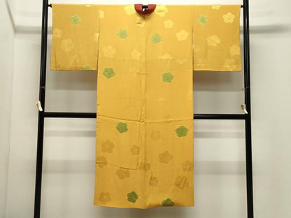 平和屋着物●長襦袢　袷　絞り　舞梅文　正絹　逸品　CABM5223gh