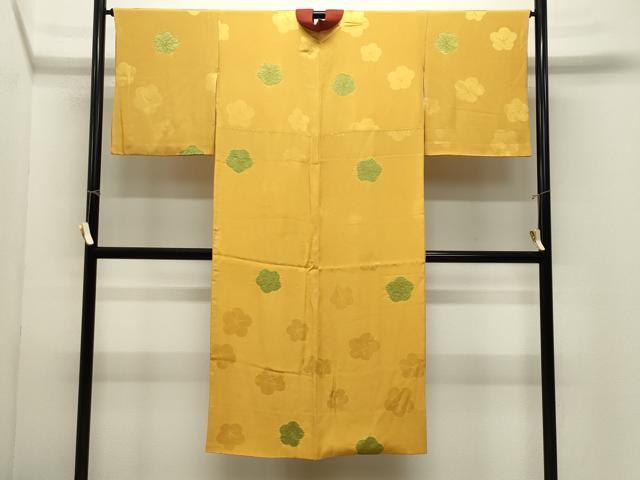 平和屋着物●長襦袢　袷　絞り　舞梅文　正絹　逸品　CABM5223gh