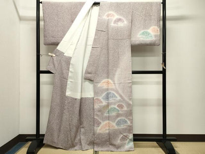 平和屋着物●訪問着　作家物　遠山風景文　暈し染め　金銀彩　正絹　逸品　CABM5237gh