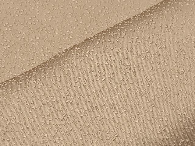 平和屋着物●上質な色無地　作家物　舞花地紋　白茶色　正絹　逸品　CABM5238gh