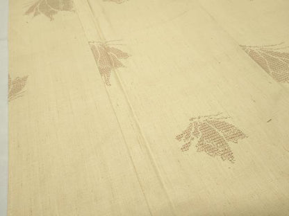 平和屋着物●結城紬　奥順　はたおり娘　100亀甲　飛び亀甲柄　舞蝶文　証紙付き　正絹　逸品　未使用　CABM5241gh