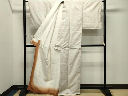 平和屋着物●本場大島紬　白大島　一元絣　正絹　逸品　未使用　CABM5246gh