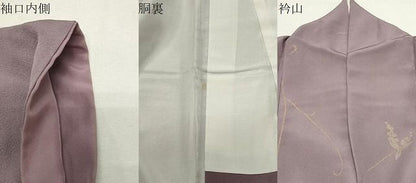 平和屋着物●上質な小紋　葡萄蔦の葉文　金彩　正絹　逸品　CABM5262gh