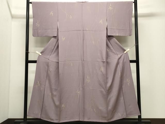 平和屋着物●上質な小紋　葡萄蔦の葉文　金彩　正絹　逸品　CABM5262gh