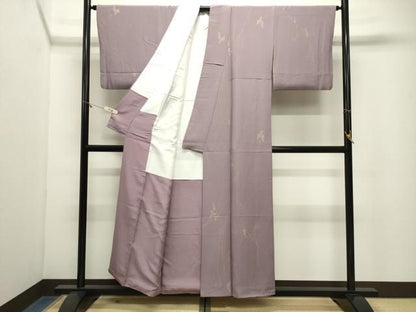 平和屋着物●上質な小紋　葡萄蔦の葉文　金彩　正絹　逸品　CABM5262gh