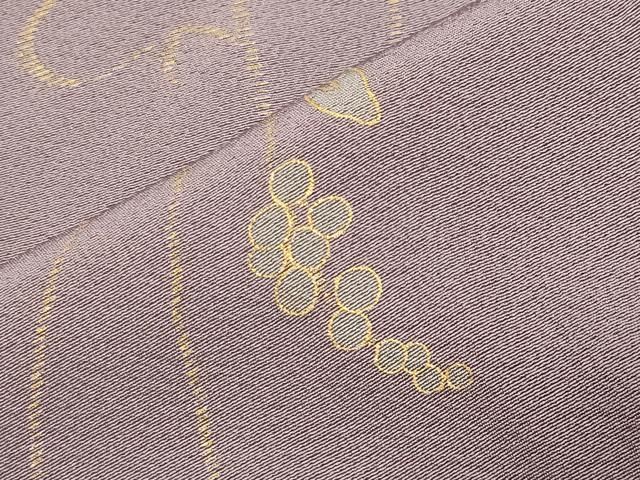 平和屋着物●上質な小紋　葡萄蔦の葉文　金彩　正絹　逸品　CABM5262gh