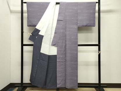 平和屋着物●江戸小紋　舞花文　正絹　逸品　CABM5263gh