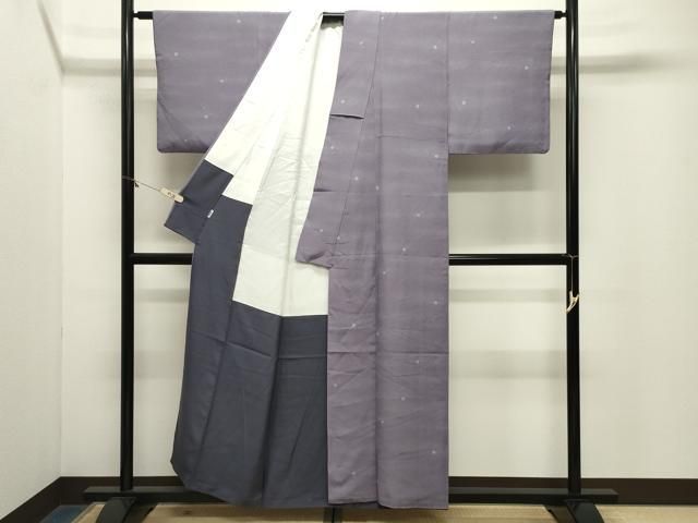 平和屋着物●江戸小紋　舞花文　正絹　逸品　CABM5263gh