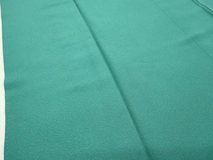 平和屋着物●上質な色無地　翡翠色　正絹　逸品　CABM5284gh