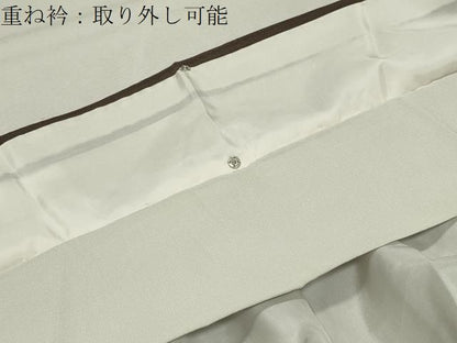 平和屋着物●訪問着　総刺繍　雲取り花文　金糸　正絹　逸品　CABM5290gh