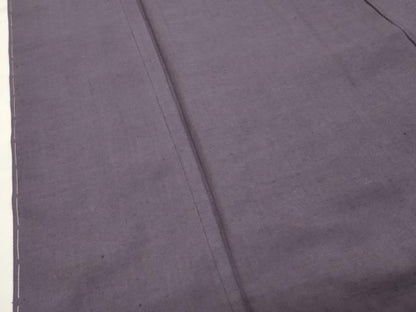 平和屋着物●結城紬　色無地　葡萄鼠色　正絹　逸品　未使用　CABM5300gh