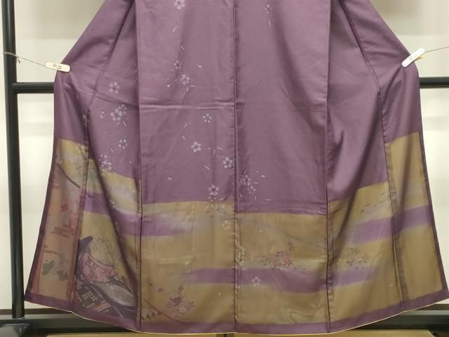 平和屋着物●訪問着　十二単　金彩　やまと金ラベル　正絹　逸品　CABM5309gh
