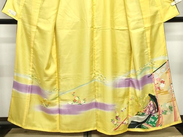 平和屋着物●訪問着　十二単　金彩　やまと金ラベル　正絹　逸品　CABM5309gh