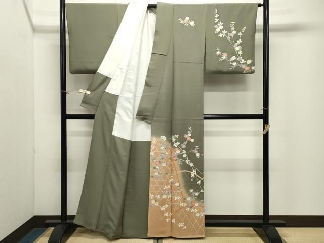 平和屋着物●訪問着　籬花文　暈し染め　金彩　正絹　逸品　CABM5332gh