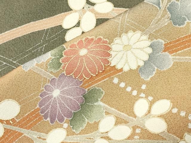 平和屋着物●訪問着　籬花文　暈し染め　金彩　正絹　逸品　CABM5332gh