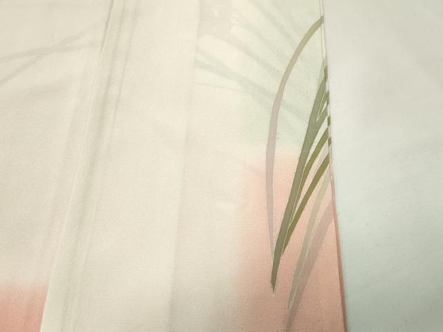 平和屋着物●訪問着　友禅　作家物　草花文　暈し染め　正絹　逸品　CABM5335gh