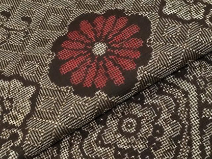 平和屋着物●本場大島紬　龍郷絣　正絹　逸品　CABM5338gh