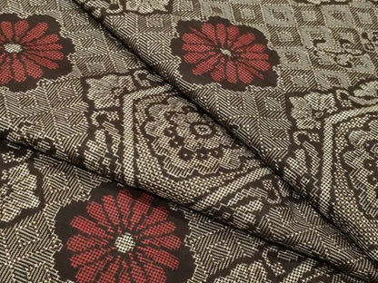 平和屋着物●本場大島紬　龍郷絣　正絹　逸品　CABM5338gh