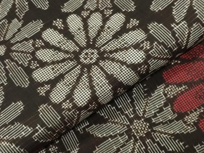 平和屋着物●本場大島紬　龍郷絣　正絹　逸品　CABM5340gh