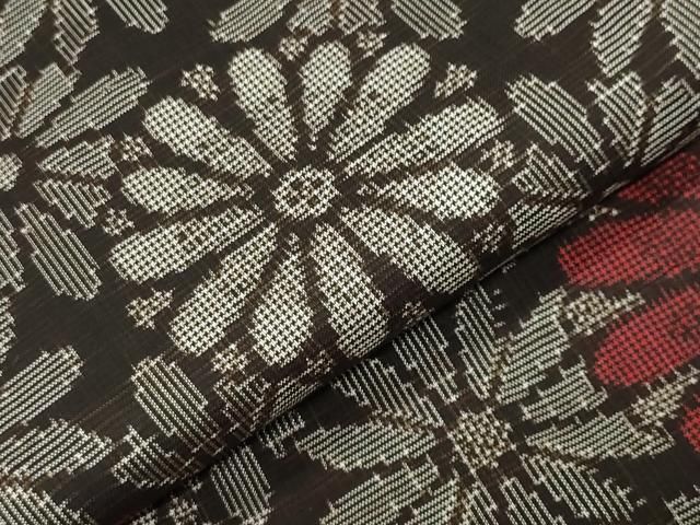 平和屋着物●本場大島紬　龍郷絣　正絹　逸品　CABM5340gh