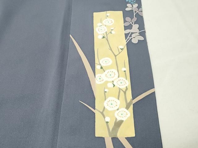 平和屋着物●訪問着　短冊花文　金彩　正絹　逸品　CABM5342gh
