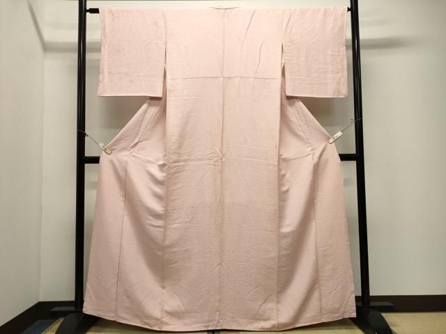 平和屋着物●上質な色無地　舞花地紋　虹色　正絹　逸品　CABM5343gh
