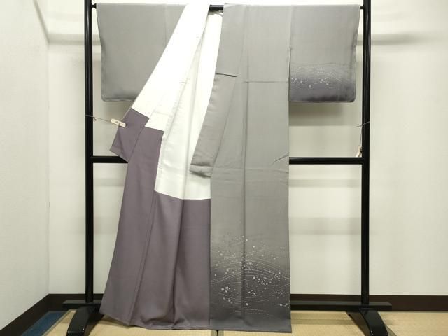 平和屋着物●訪問着　立波文　暈し染め　正絹　逸品　未使用　CABM5345gh
