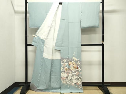 平和屋着物●京友禅作家　山科春宣　色留袖　鴛鴦花文　金彩　正絹　逸品　CABM5348gh