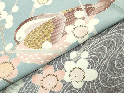 平和屋着物●京友禅作家　山科春宣　色留袖　鴛鴦花文　金彩　正絹　逸品　CABM5348gh