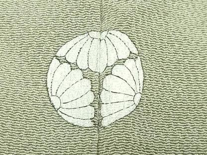 平和屋着物●松尾光琳　色留袖　刺繍　仕覆文　銀彩　鬼しぼ縮緬　正絹　逸品　CABM5358gh