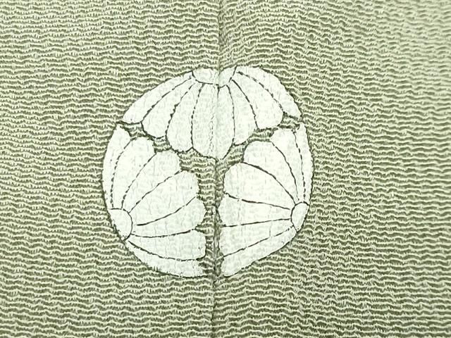 平和屋着物●松尾光琳　色留袖　刺繍　仕覆文　銀彩　鬼しぼ縮緬　正絹　逸品　CABM5358gh